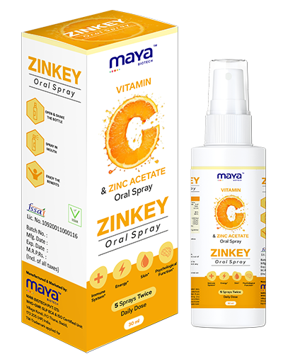 Vitamin C and Zinc Acetate Oral Spray