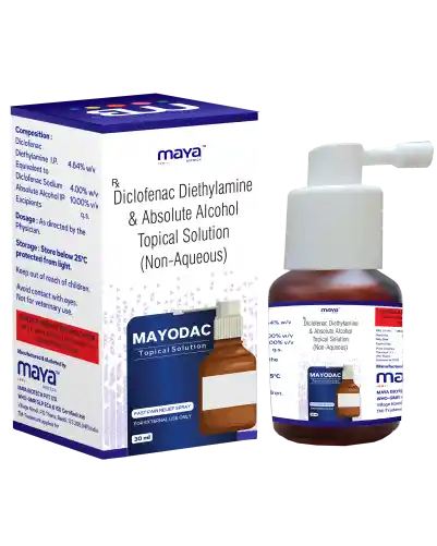 Diclofenac Diethylamine Absolute Alcohol Topical Spray MAYODAC