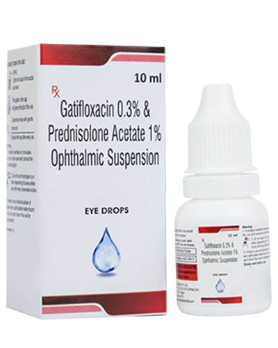Gatifloxacin and Prednisolone Acetate Ophthalmic Suspension-10 ml