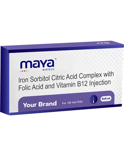 Iron Sorbitol Citric Acid Complex with Folic Acid and Vitamin B12 Injection
