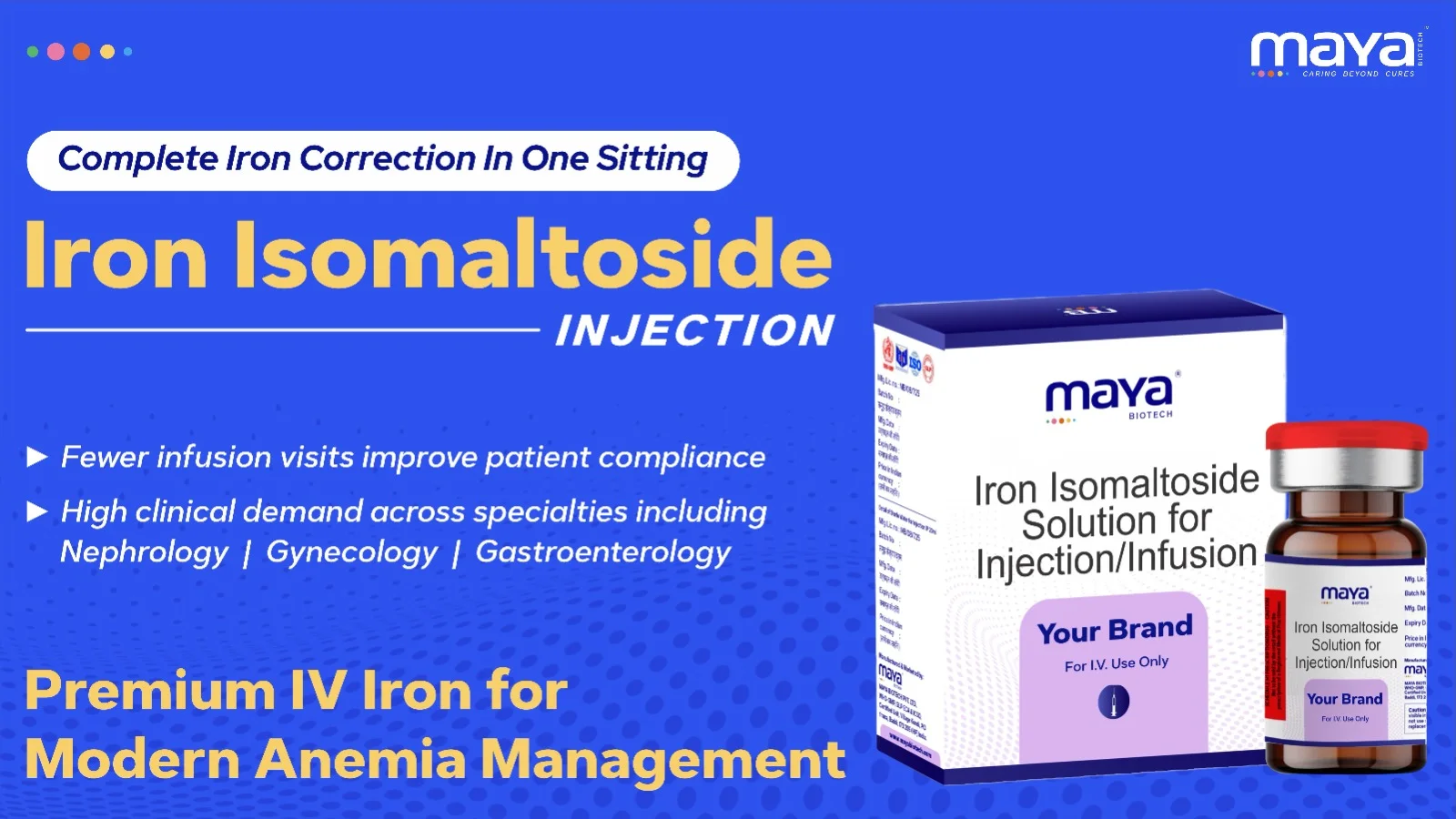 Iron Isomaltoside Injection A Faster, Safer IV Iron Treatment for Anemia