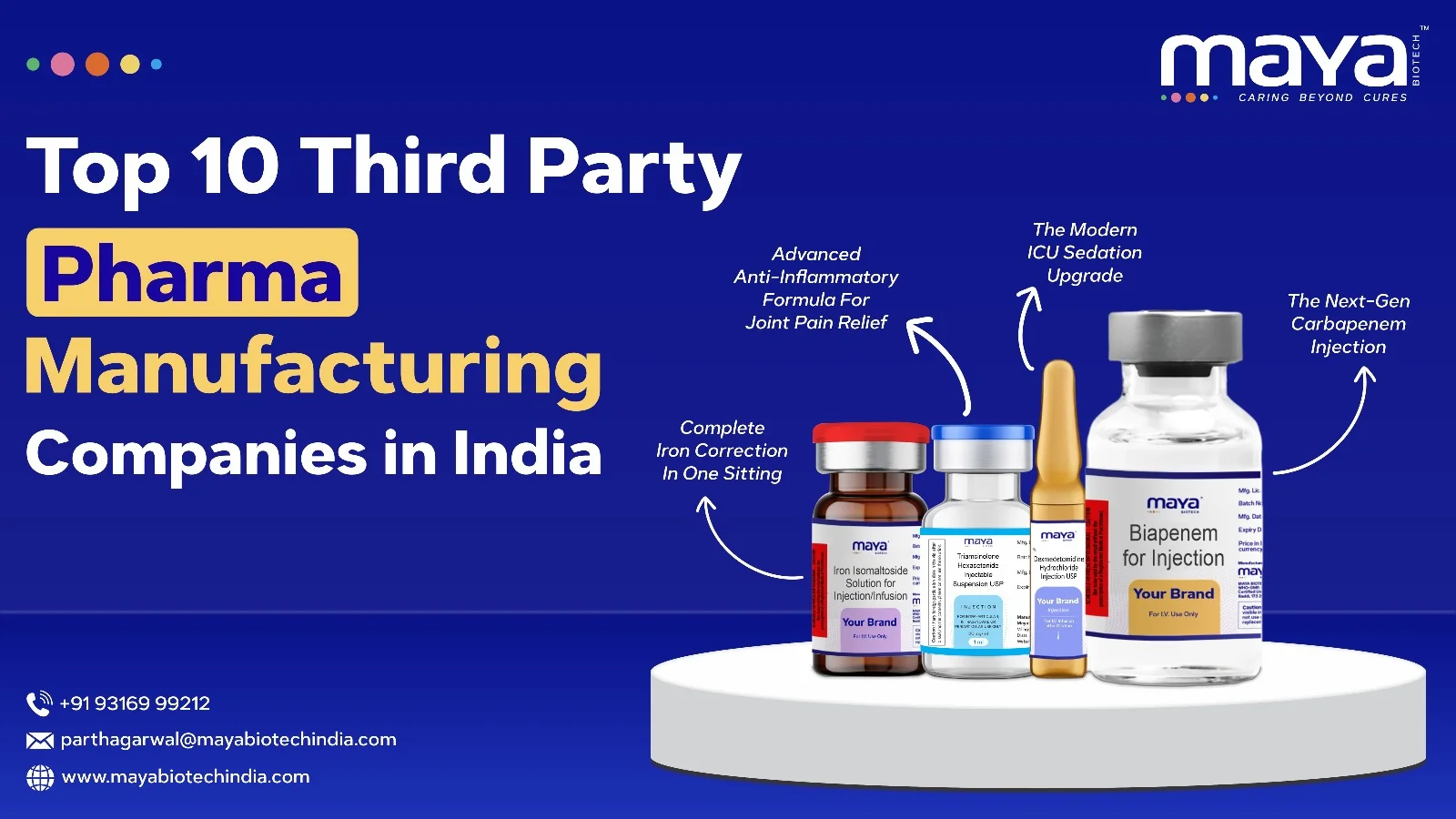 Top 10 Third Party Pharma Manufacturing Companies in India