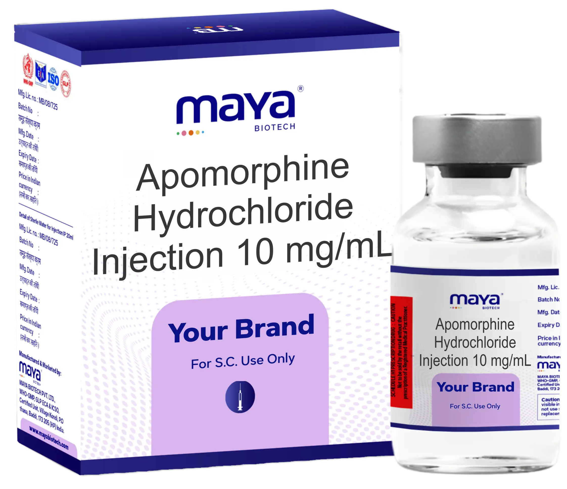 Apomorphine Hydrochloride Injection Manufacturers