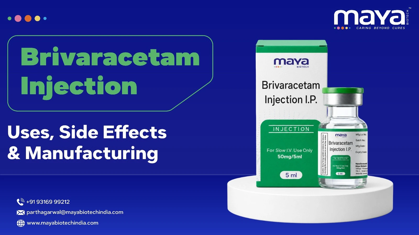 Brivaracetam Injection Uses, Side Effects and Manufacturing