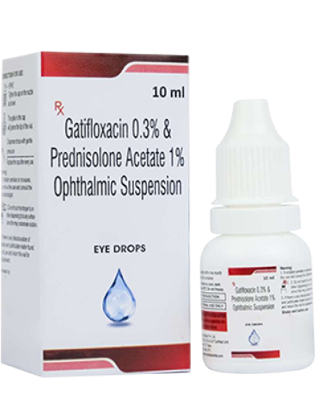 Gatifloxacin and Prednisolone Acetate Ophthalmic Suspension-10 ml