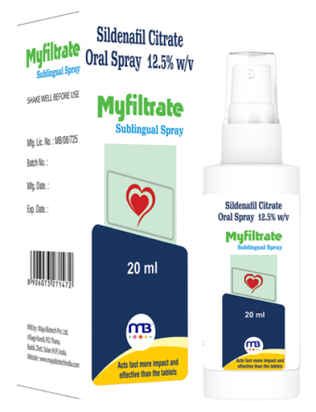 Sildenafil Citrate Oral Spray myfiltrate 20ml