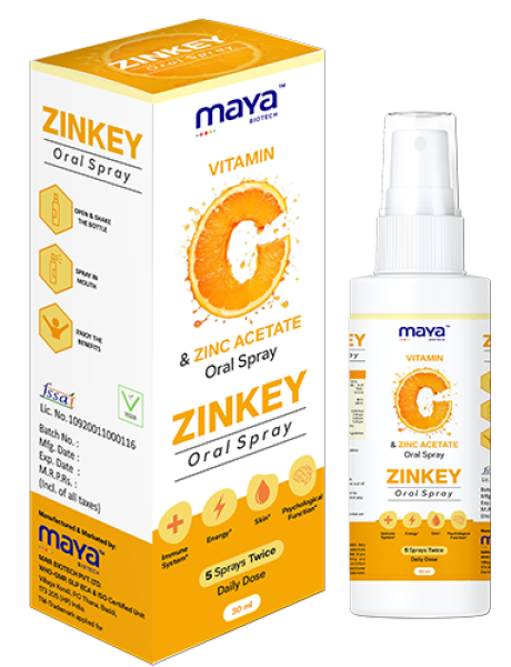Vitamin C and Zinc Acetate Oral Spray